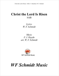 Christ the Lord Is Risen SAB choral sheet music cover Thumbnail